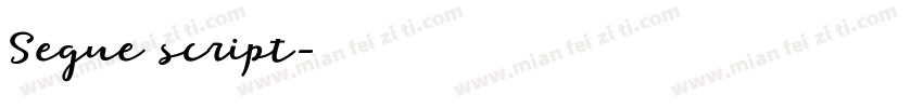 Segue script字体转换